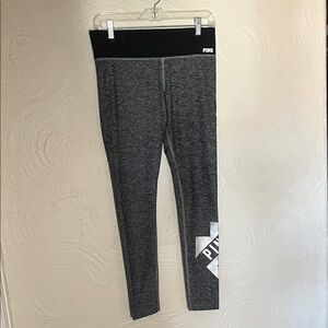 PINK Victoria's Secret Black & Gray Leggings